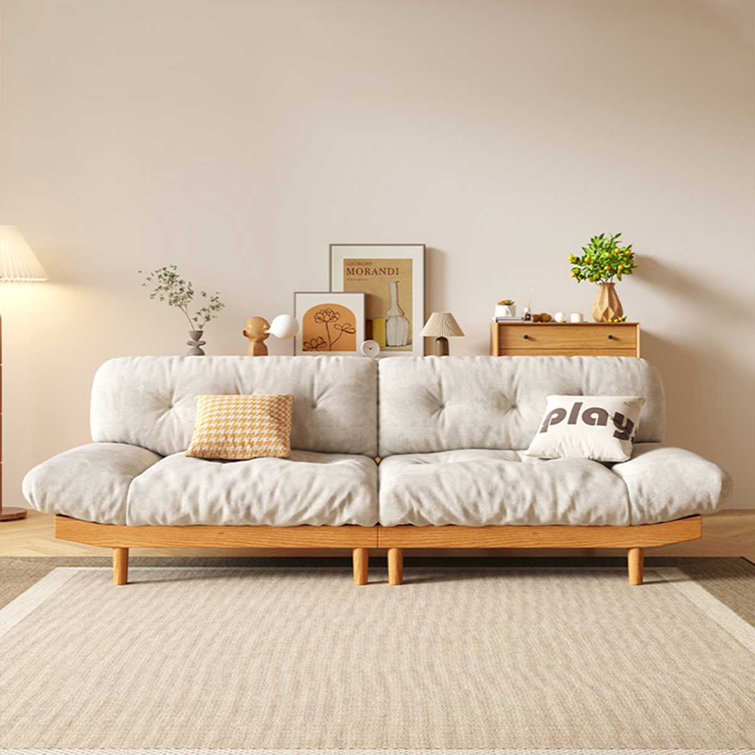 Cream deals material sofa